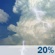 Sunday: A slight chance of showers and thunderstorms. Partly sunny, with a high near 82. Sunday: Slight Chance Showers And Thunderstorms